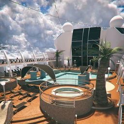 Cruise Ship Pool Deck