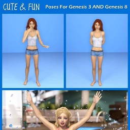 Cute & Fun Poses for G3F and G8F