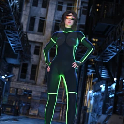 Cyber Punk 0000 for Genesis 8 and 8.1 Female