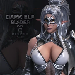 Dark Elf Blader for Genesis 8 and 8.1 Female