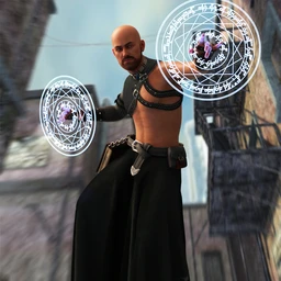 Demon King Fighter Poses and Props for Genesis 8 and 8.1 Male