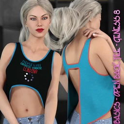 dforce – Basics – Open Back Tee – Genesis 8