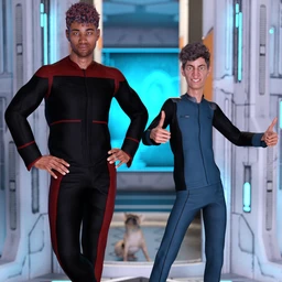 dForce Bridge Officer Outfit Textures