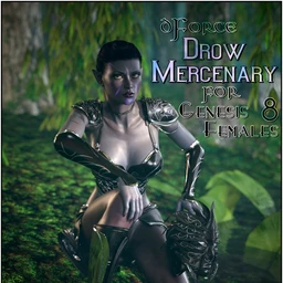 dForce Drow Mercenary for Genesis 8 Females