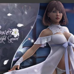 dForce Flower Night Gown G8F