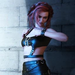 dForce Gothic Style Outfit V1 for Genesis 8 Females