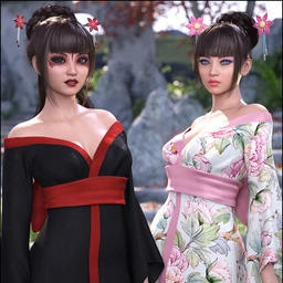 dForce Koharu Kimono Textures
