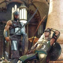 dForce Land Guard Outfit Textures