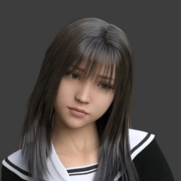 dForce Manami Hair for Genesis 8.1 Female