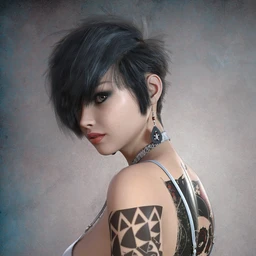 dForce Nash Hair for Genesis 8