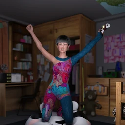 dForce Retro Catsuit Textures