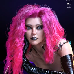 dForce Sanzu Hair for Genesis 8 Females