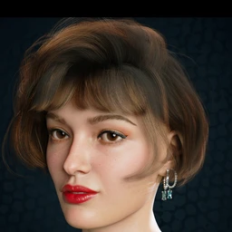 dForce Voila Hair for Genesis 8, 8.1, and 3 Females