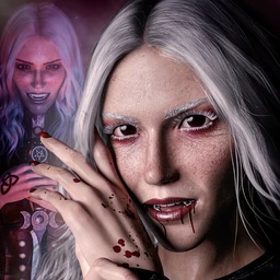 Dhampir the Dark Angel for Genesis 8.1 Female