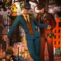 Dia De Los Muertos Male Outfit Textures