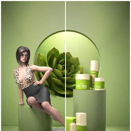 Elegant Display Props and Scenes