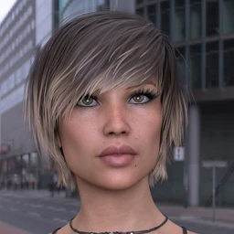 Exie Hair for Genesis 3 and 8 Female(s)