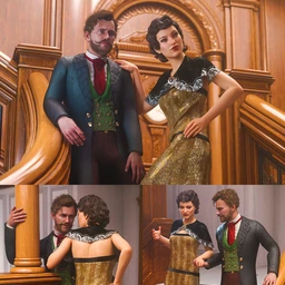 Grand Staircase Grandeur Poses for Genesis 8