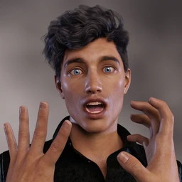 Head & Hands Poses for Genesis 8.1 Male