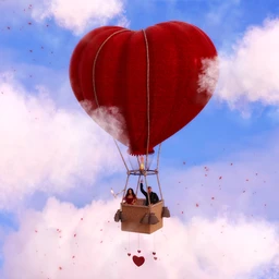 Heart Hot Air Balloon