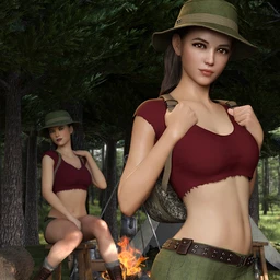 Jungle Girl Outfit Set for Genesis 8 and 8.1 Females