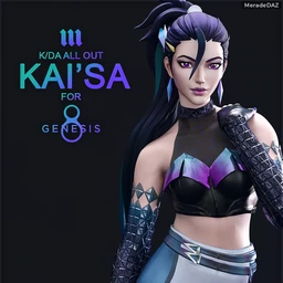 Kai’Sa KDA ALL OUT for Genesis 8 and 8.1 Female