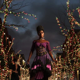 Lit Trees – Trees with Fairy Lights for Iray