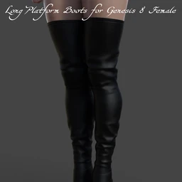 Long Platform Boots for Genesis 8 Female