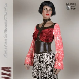 Mania dForce dress for Genesis 8 Females