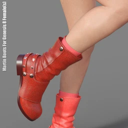 Martin Boots For Genesis 8 Female(s)