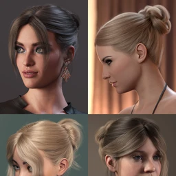 MEGA Updo 2 Hair for Genesis 8 and 8.1 Females