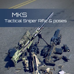 MKS Tactical Sniper Rifle and Poses