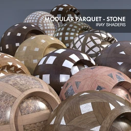 Modular Parquet Stone – Iray Shaders