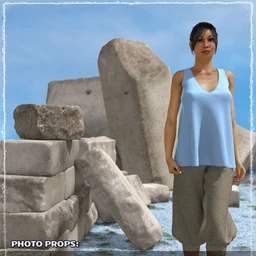 Photo Props Grey Blocks