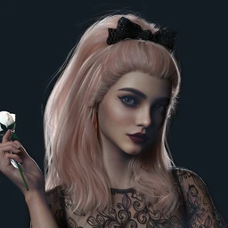 Ribbon Ferreira Hair for Genesis 8 and 8.1 Females