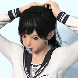 Rikka Character and Rikka Hair for Genesis 8 and 8.1 Females