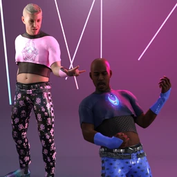 Rocker Dude Pastel Goth Textures