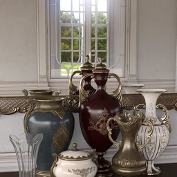 Rococo Vases Iray