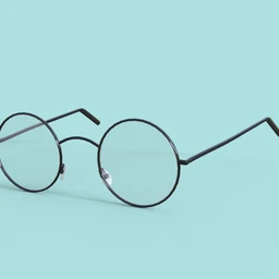 Round Eyeglasses for Genesis 8 Female