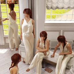 Rural Chateau III Retreat Poses Genesis 8 Female