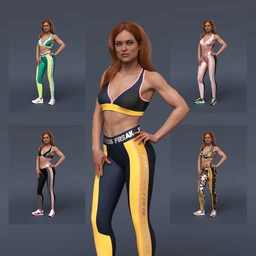 S3D Fitness Freak Textures for Fitness Clothes