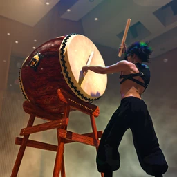 SBibb Taiko Props and Poses for Genesis 8 and 8.1
