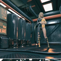 Sci-Fi Corridor Vignette