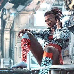 Sci-fi Leg Prosthetic for Genesis 8.1 Females