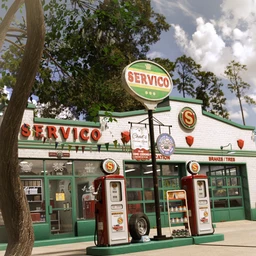 Servico Vintage Gas Station
