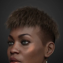 Short Undercut Hair for Genesis 3, 8, and 8.1 Males and Females