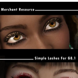 Simple Lashes Merchant Resource for Genesis 8.1