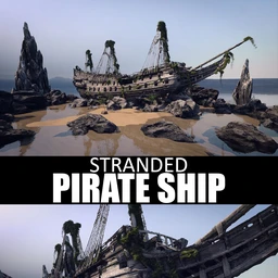 Stranded Pirate Ship