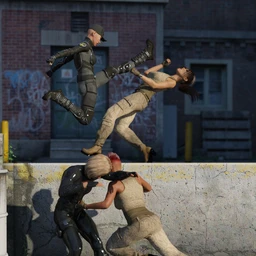 Stylized Fighting Poses for Genesis 8 and Genesis 8.1 Female