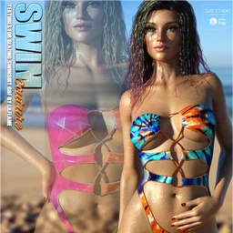 SWIM Couture Textures for Blazing Swimsuit G8F